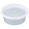 2847 - Plastic Deli Food Containers Combo, 8 oz. - 250ct - BOX: 
