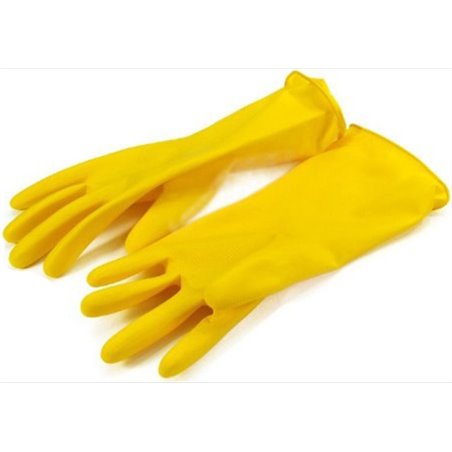 3252 - Dishwashing Latex Gloves Medium - 12 Pack - BOX: 
