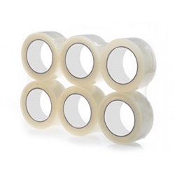 2930 - Packing Tape Clear 2" x 110 Yards - 6 Pack - BOX: Pack of 6