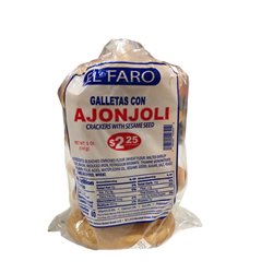 16061 - El Faro Galleta Ajonjoli ( Sesame Crackers ) - 6 oz. - BOX: 12 Units