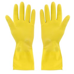 3039 - Dishwashing Latex Gloves Large - 12 Pack - BOX: 