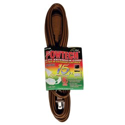 3046 - Extension Cord, Brown - 15 ft. - BOX: 