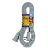 3049 - Extension A/C Cord, Grey - 9 ft. - BOX: 