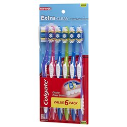 16149 - Colgate Toothbrush, Extra Clean, Medium - (Pack of 6) - BOX: 
