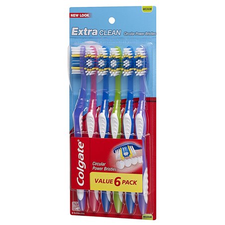 16149 - Colgate Toothbrush, Extra Clean, Medium - (Pack of 6) - BOX: 