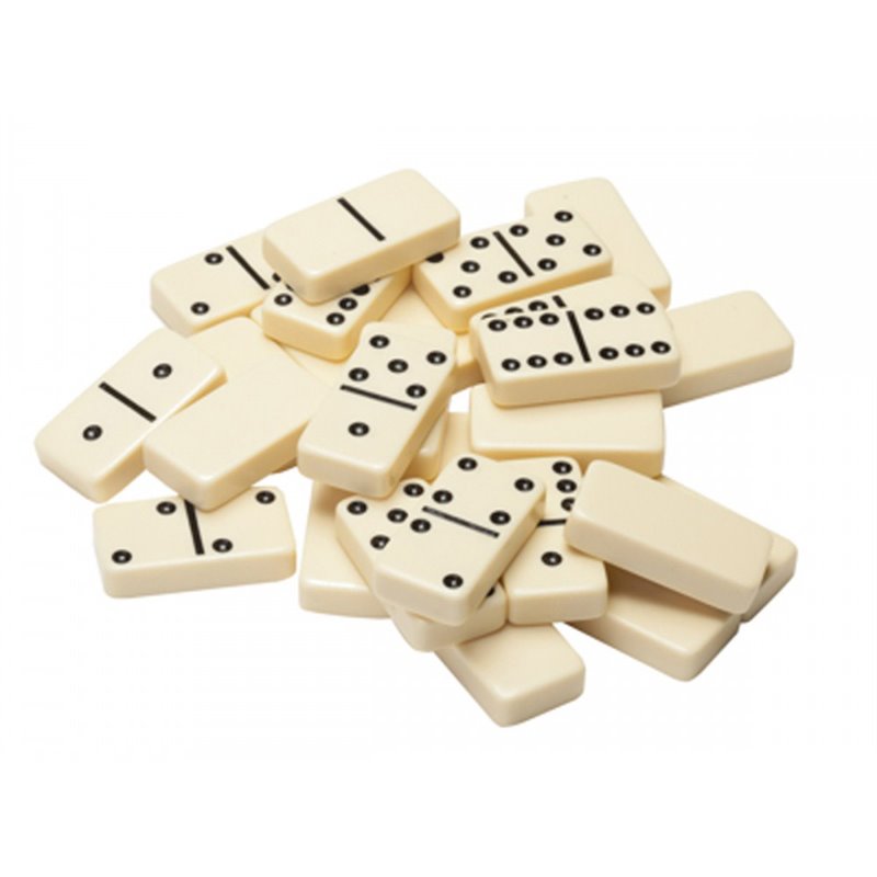 3376 - Dominoes Any Color (Blue / White / Black / Red) - BOX: 25 Units