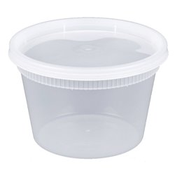3387 - Plastic Deli Food Containers Combo, 16 oz. - 240ct - BOX: 