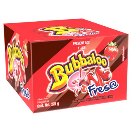 16092 - Bubbaloo Fresa - 47ct/239.7g - BOX: 32 Pkg