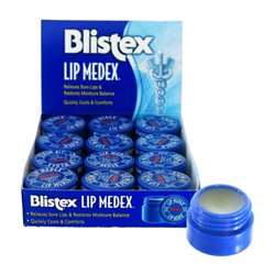 3810 - Blistex Lip Medex 0.25 oz. (Blue) - 12ct - BOX: 4 Pkg