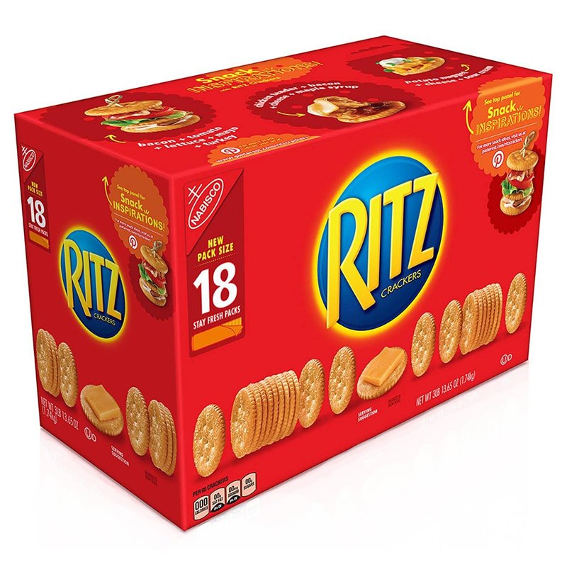 16179 - Ritz Crackers - 3 lb. (18 Packs) - BOX: 