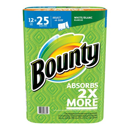 3735 - Bounty Select Size Print - 12 Rolls (101 Sheets) - BOX: 12 Rolls