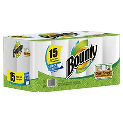 2633 - Bounty Paper Towel - 15 Rolls - BOX: 15 Rolls