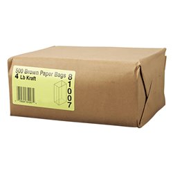 6901 - Paper Bags 4 - 500ct - BOX: 8 Pkg