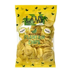 16246 - Lam's Plantain Chips, Regular - 2.25 oz. - BOX: 50 Units