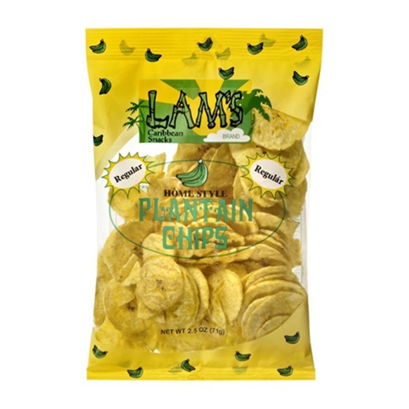 16246 - Lam's Plantain Chips, Regular - 2.25 oz. - BOX: 50 Units