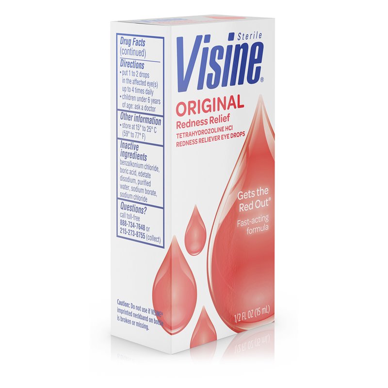 4732 - Visine Original Redness Relief - 1/2 fl. oz. - BOX: 36 Units