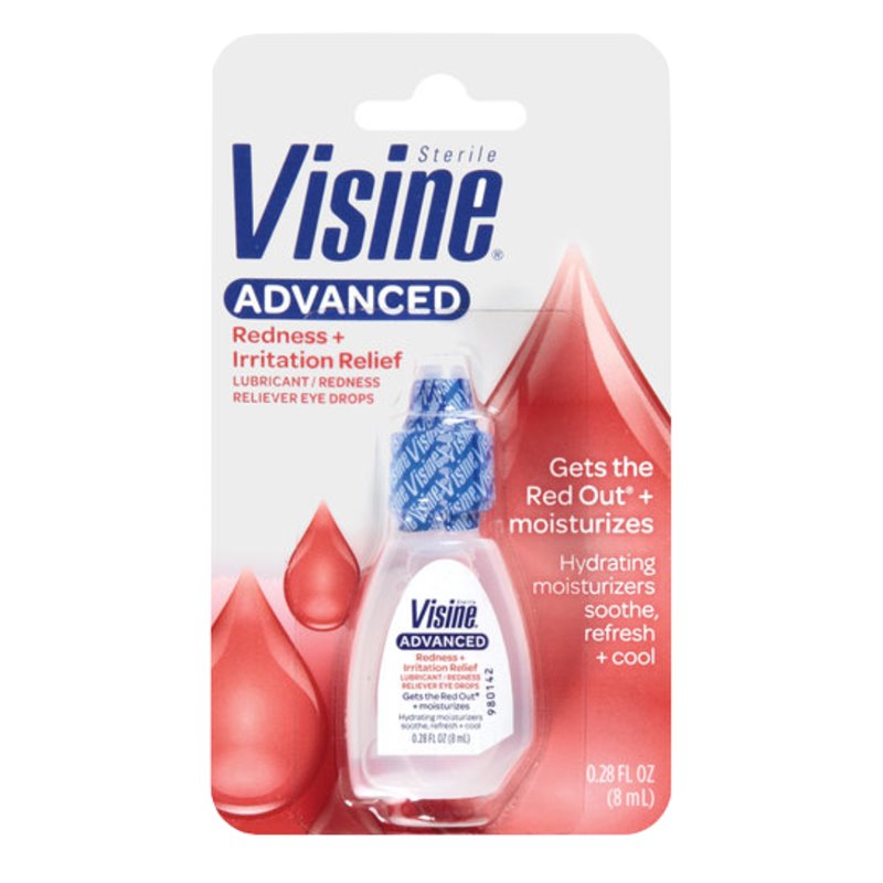 4738 - Visine Advance Redness + Irritation Relief - 0.28 fl. oz. - BOX: 72
