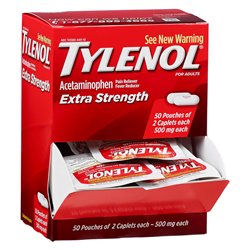 4873 - Tylenol Extra Strength - 50/2's - BOX: 36
