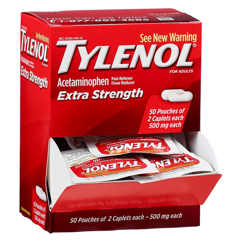 4873 - Tylenol Extra Strength - 50/2's - BOX: 36