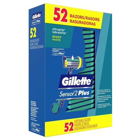 3866 - Gillette Sensor2 Plus (Pivot) - 52 Razors - BOX: 