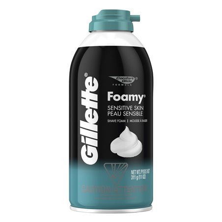 3886 - Gillette Foamy Sensitive Skin ( Blue ) - 11 oz. - BOX: 