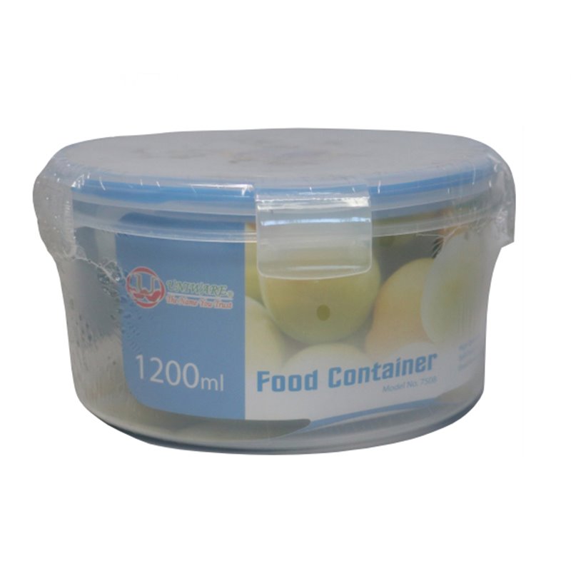 11638 - Plastic Round Food Container - 3 Pcs ( 330/680/1200ml ) - BOX: 20 Unit