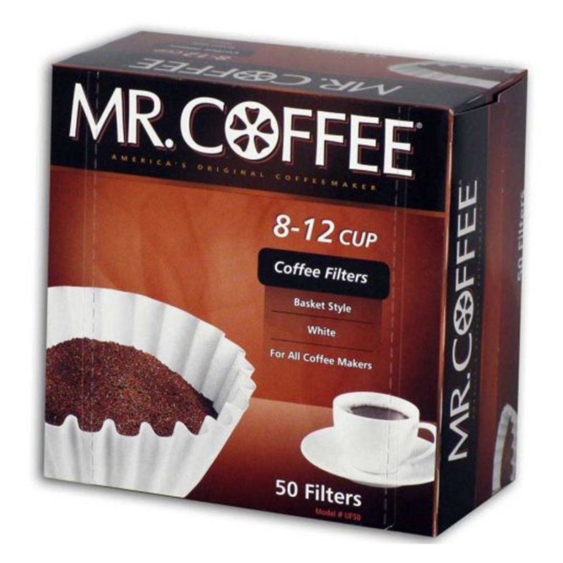 16406 - Mr. Coffee Coffee Filters, 8-12 Cups - 50ct - BOX: 12 Pkg