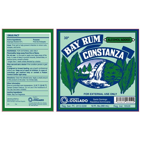5173 - Constanza Bay Rum Antiseptico - 12 fl. oz. - BOX: 24 Units