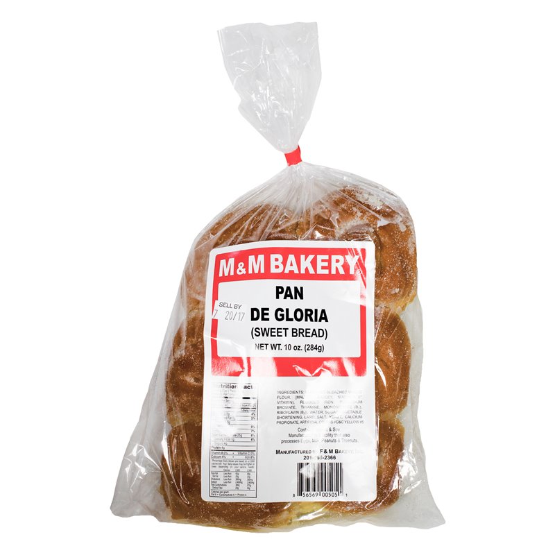 16394 - M&M Bakery Pan de Gloria ( Sweet Bread ) - 10 oz. - BOX: 12 Units