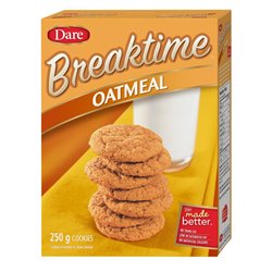 5530 - Breaktime Oatmeal Cookies - 250g (12 Pack) - BOX: 12