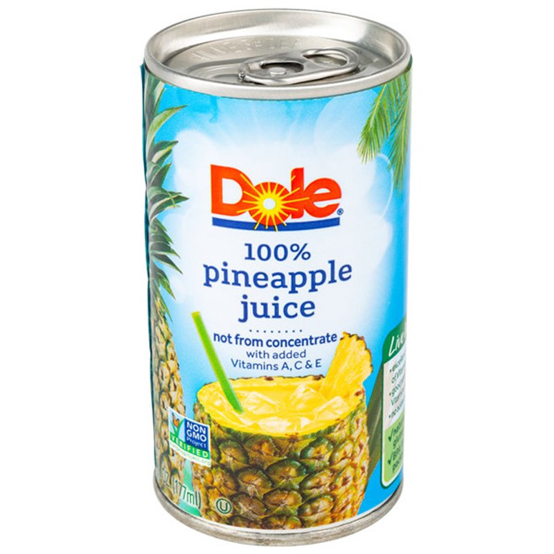 16502 - Dole Pineapple Juice - 6 fl. oz. (Case of 48) - BOX: 