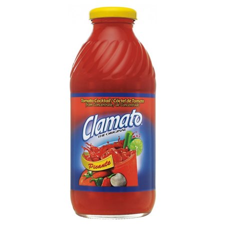 16554 - Clamato Tomato Cocktail, Picante - 16 fl. oz. (12 Pack) - BOX: 12 Units
