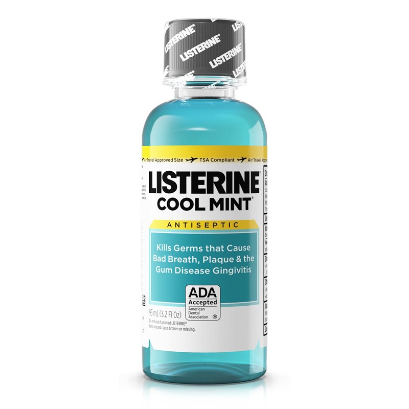 4989 - Listerine Cool Mint, 3.2 fl. oz. - BOX: 12 Units