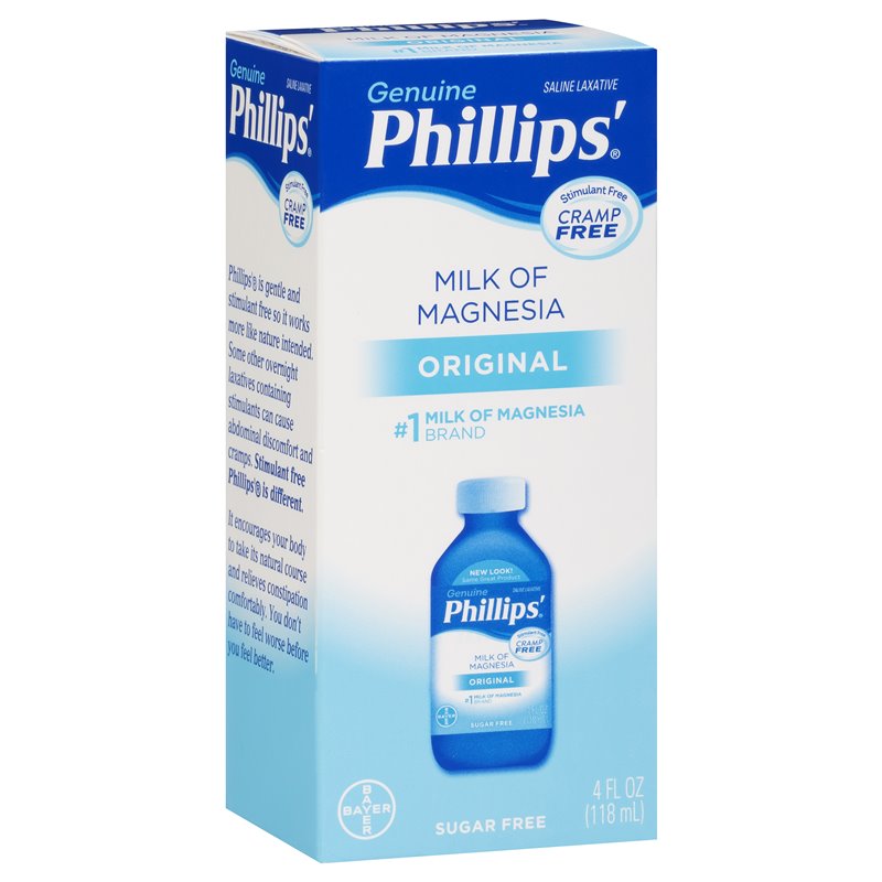 5001 - Phillips' Milk Of Magnesia - 4 fl. oz. - BOX: 24 Units