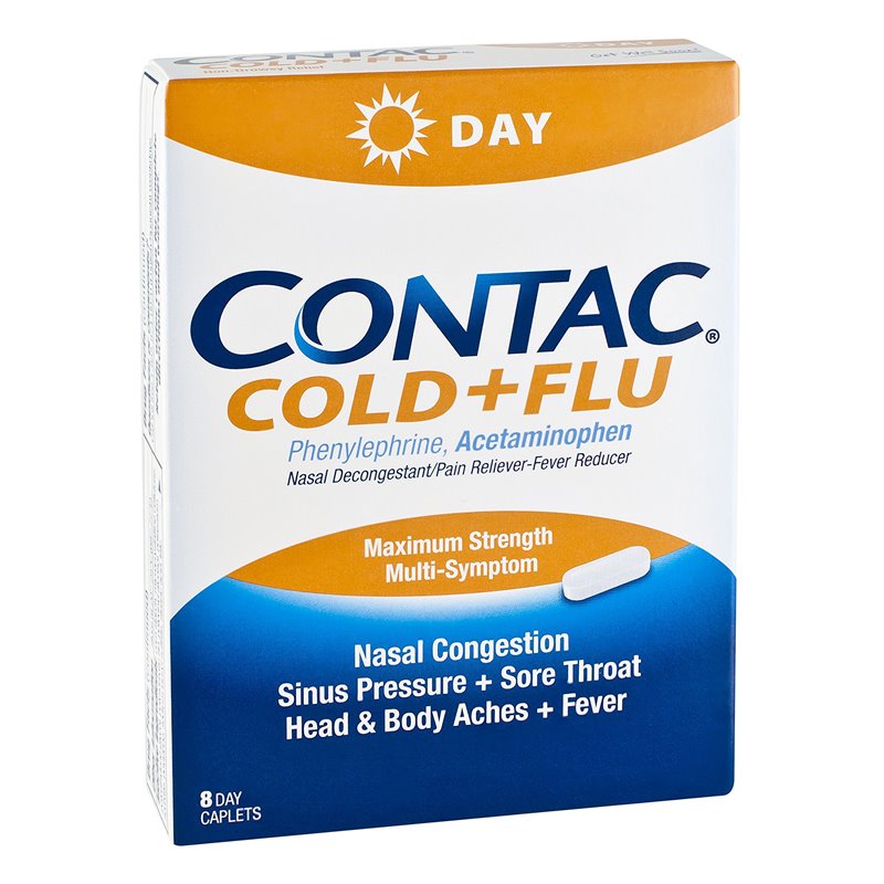5062 - Contac Cold+Flu - 8ct - BOX: 24 Units