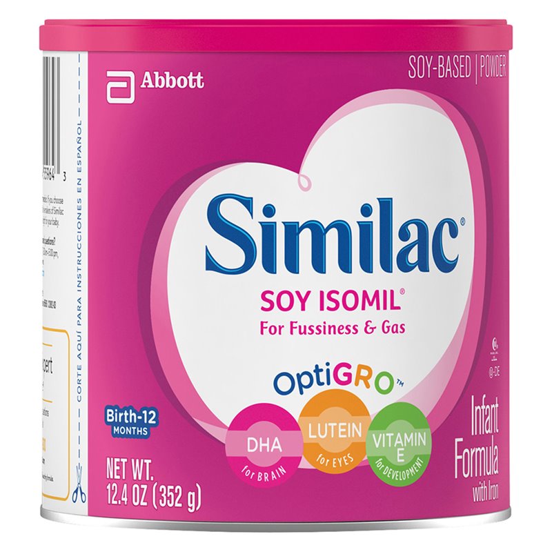 2271 - Similac Soy Isomil Infant Formula, Powder - 12.4 oz. (Case of 6) - BOX: 6 Units