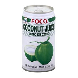7337 - Foco Coconut Juice, 11.85 fl. oz. - (Case of 24) - BOX: 24 Units