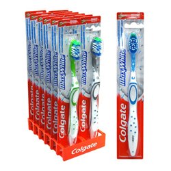 16633 - Colgate Toothbrush, MaxWhite Medium - (Pack of 12) - BOX: 6 Pkg