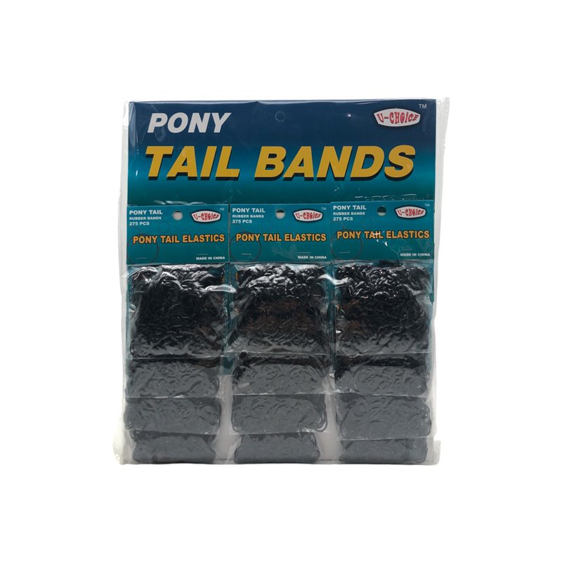 16727 - Pony Tails Color - 275 Pcs (12 Pack) - BOX: 