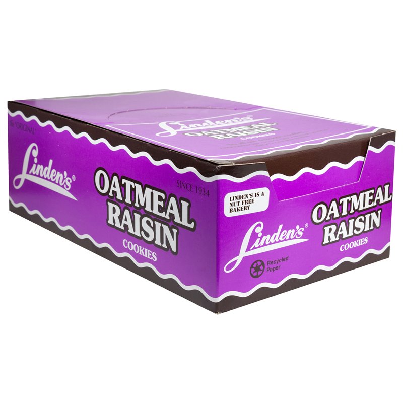 7559 - Linden's Cookies Oatmeal Raisin - 18ct - BOX: 9 Pkg