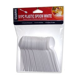 7595 - Plastic Spoons - 48 Pack/51ct - BOX: 
