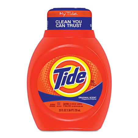 7653 - Tide Liquid Detergent, Original - 25 fl. oz. (Case of 6) (13875) - BOX: 6 Units