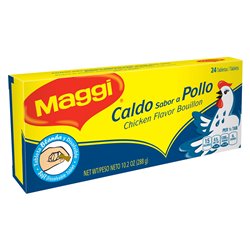7684 - Maggi Chicken Bouillon ( Caldo de Pollo ) - 8.89 oz. (24 Tablet) - BOX: 24 Pkg