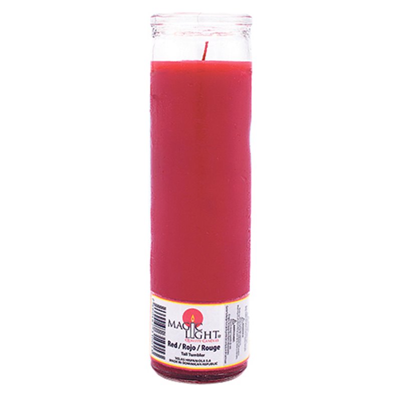 7697 - Candle 7 Days Red - (Case of 12) - BOX: 12 Units