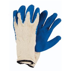 16742 - Gloves Work With Latex Coated, Blue - 10 Pack - BOX: 30