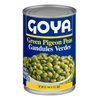 6224 - Goya Green Pigeon Peas - 15 oz. (Pack of 24) - BOX: 24 Units