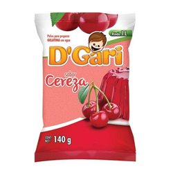 16758 - D'Gari Gelatin Cherry - 4.9 oz. (Case of 24) - BOX: 