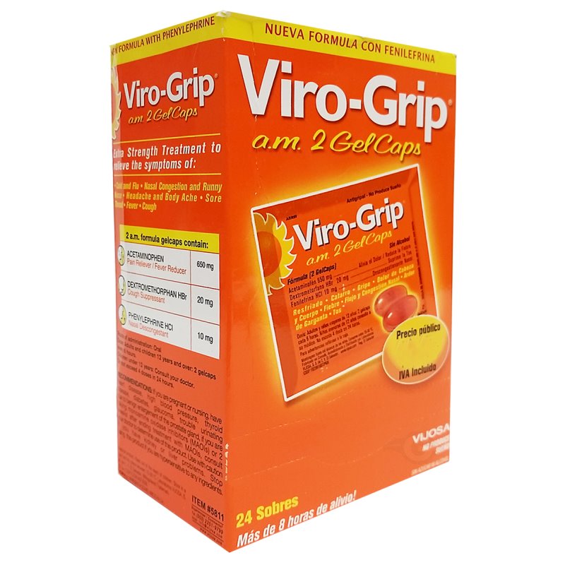 16789 - Viro-Grip AM Gel Caps - 24/2's - BOX: 