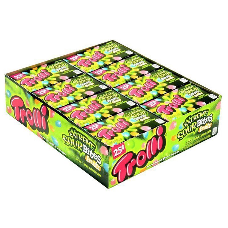 16791 - Trolli Extreme Sour Bites - 24ct - BOX: 12 Pkg