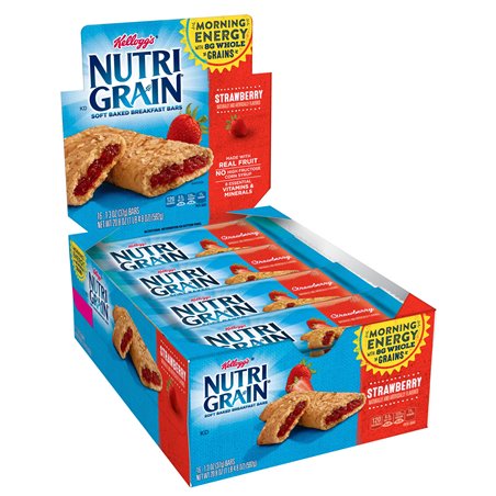 8099 - Nutri Grain Strawberry, 1.3 oz. - 16 Bars - BOX: 3 Pkg